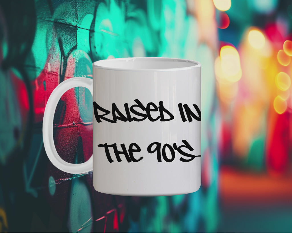 Raised 90s R&B mug