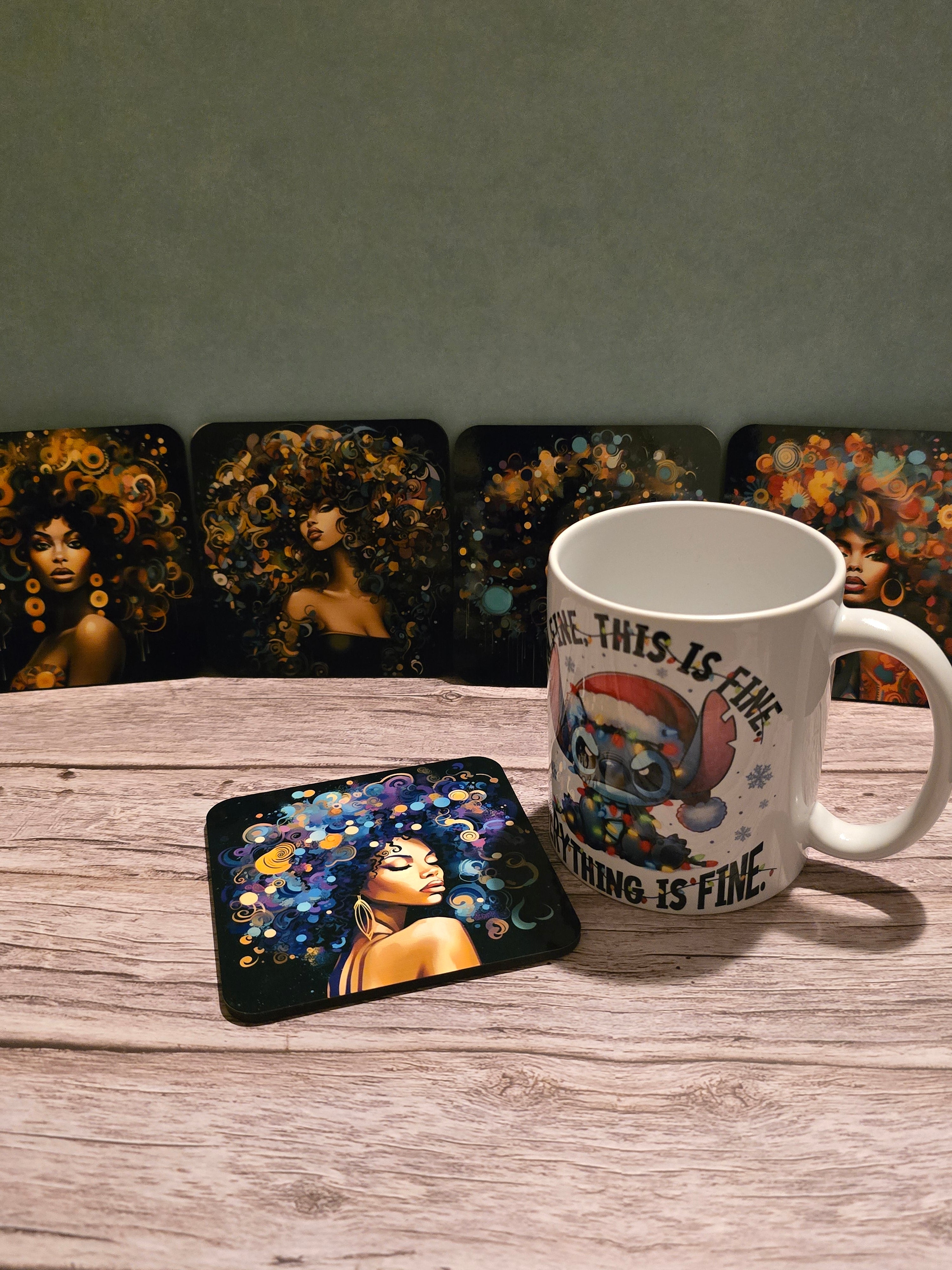 Bubble Woman Coaster Set