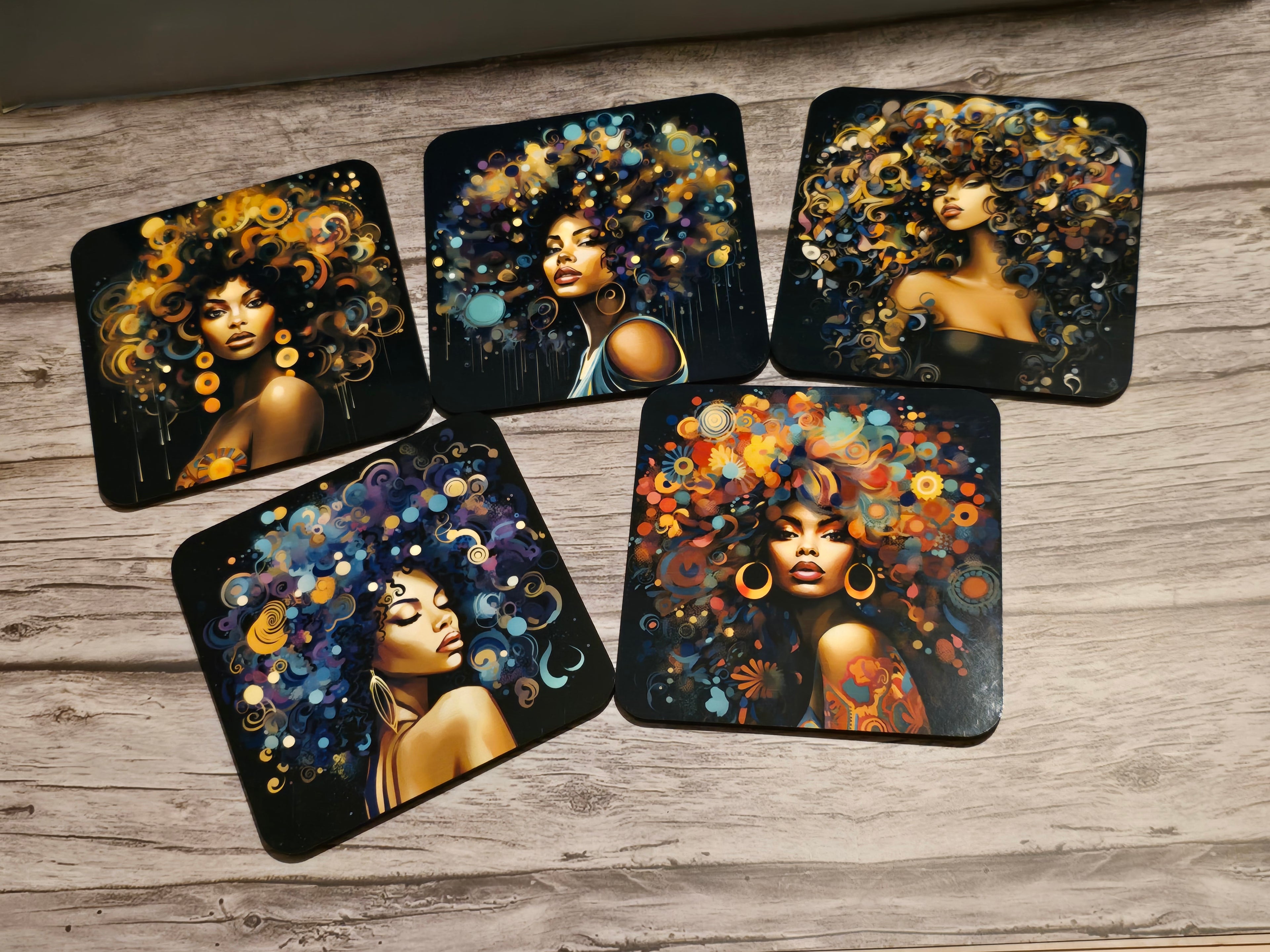 Bubble Woman Coaster Set